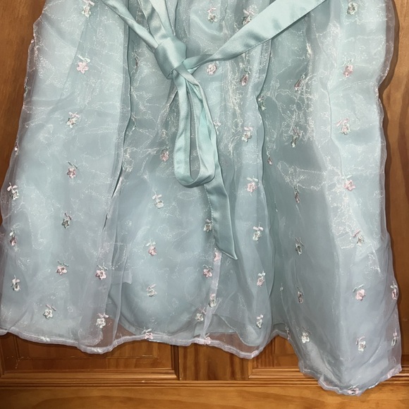 Youngland Light Teal and Pink Summer Dress [Size 6] - Picture 14 of 15